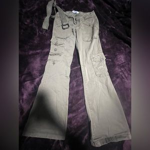 Flare cargo pants